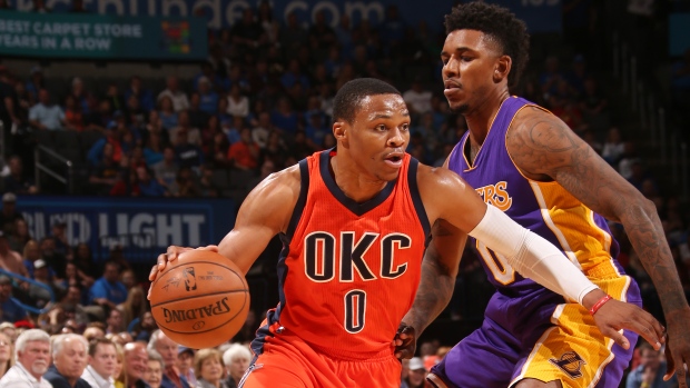 Russell Westbrook, Layne Murdoch/National Basketball Association/Getty Images Russell Westbrook