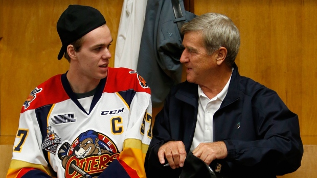 Connor McDavid and Bobby Orr