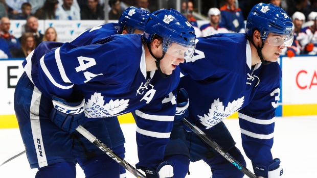 Morgan Rielly and Auston Matthews, Mark Blinch/NHLI via Getty Images Morgan Rielly and Auston Matthews