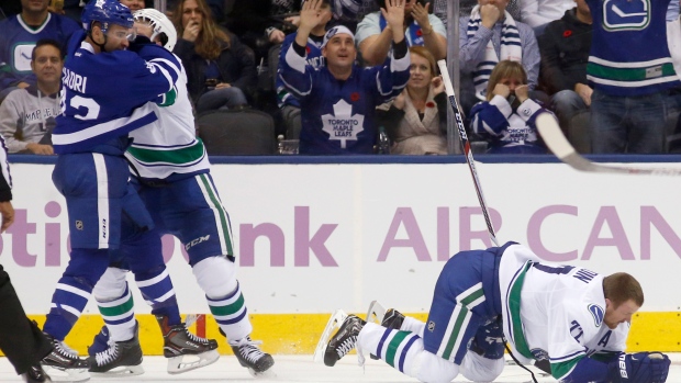 Nazem Kadri and Daniel Sedin, Rick Madonik/Toronto Star/Getty Images Nazem Kadri and Daniel Sedin