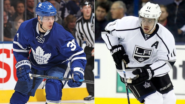 Auston Matthews and Anze Kopitar, The Canadian Press Auston Matthews and Anze Kopitar