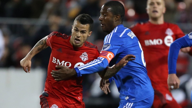 Sebastian Giovinco Patrice Bernier, Steve Russell/Toronto Star/Getty Images Sebastian Giovinco Patrice Bernier