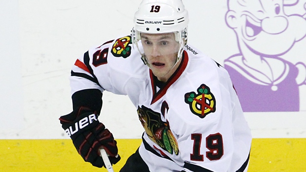 Jonathan Toews, Darcy Finley/National Hockey League/Getty Images Jonathan Toews