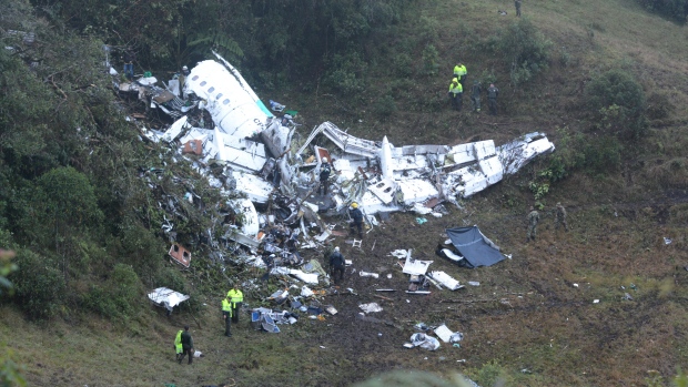 Crash site, The Canadian Press Crash site