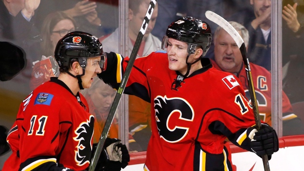 Mikael Backlund and Matthew Tkachuk