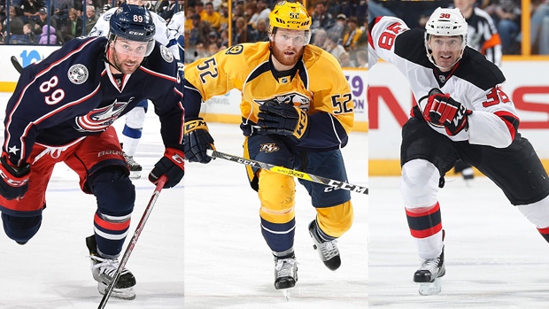 Sam Gagner, Matt Irwin and Vernon Fiddler, Getty Images Sam Gagner, Matt Irwin and Vernon Fiddler