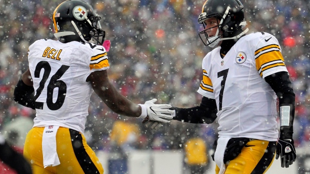 Le'Veon Bell and Ben Roethlisberger