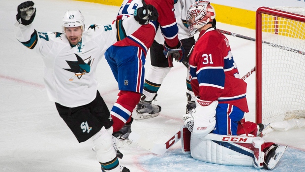 Price pulled as Canadiens fall to Sharks