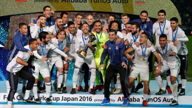 Real Madrid celebrates