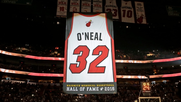 Shaquille O'Neal jersey retiring