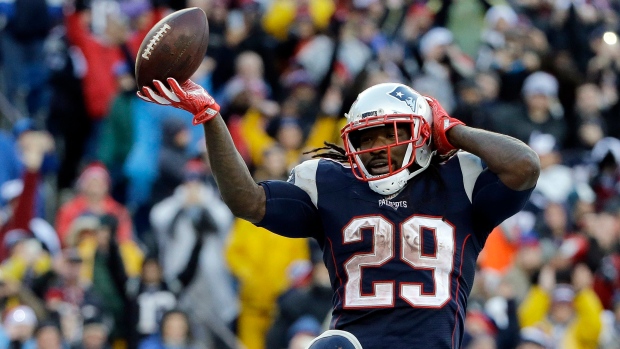 LeGarrette Blount celebrates, The Canadian Press LeGarrette Blount celebrates