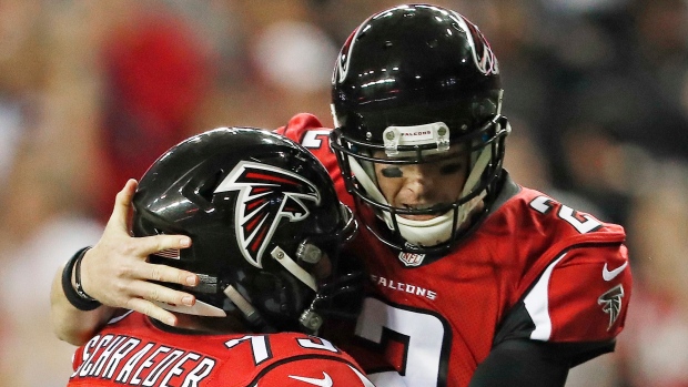 Matt Ryan and Ryan Schraeder , The Canadian Press Matt Ryan and Ryan Schraeder