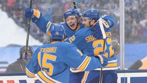 Vladimir Tarasenko and St. Louis Blues Celebrate