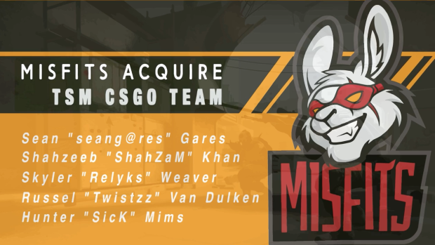 Misfits Counter-Strike: Global Offensive roster Misfits Counter-Strike: Global Offensive roster