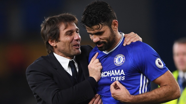 Antonio Conte Diego Costa , Darren Walsh/Chelsea FC/Getty Images Antonio Conte Diego Costa