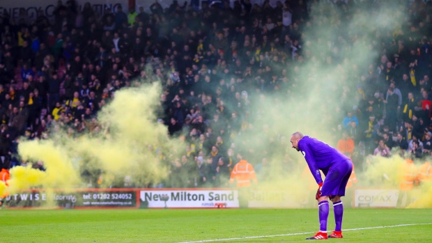 Flares on the pitch