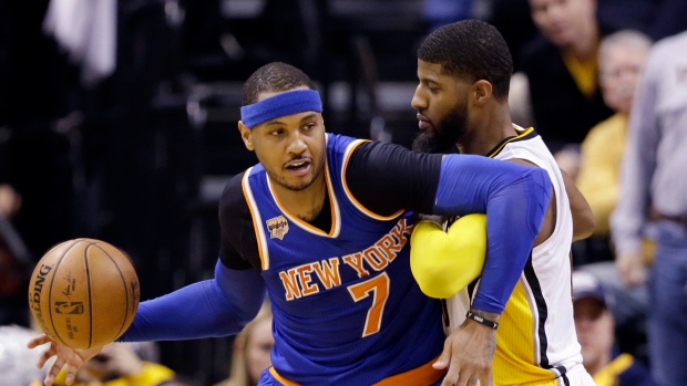 Carmelo Anthony and Paul George