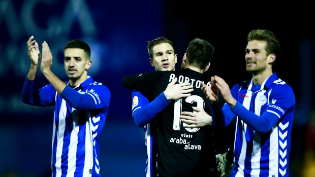 Alaves celebrates