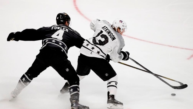 Cam Atkinson & Cam Fowler, The Canadian Press Cam Atkinson & Cam Fowler