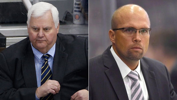 Ken Hitchcock and Mike Yeo, The Canadian Press/Getty Images Ken Hitchcock and Mike Yeo
