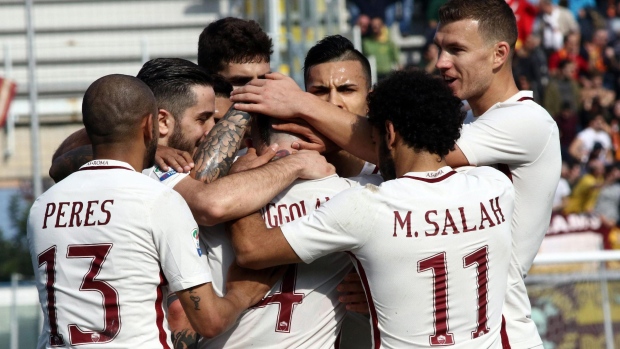 AS Roma celebrates, The Canadian Press AS Roma celebrates