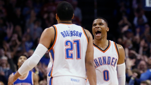 Russell Westbrook , The Canadian Press Russell Westbrook