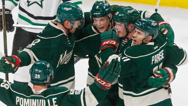Wild celebrate, The Canadian Press Wild celebrate