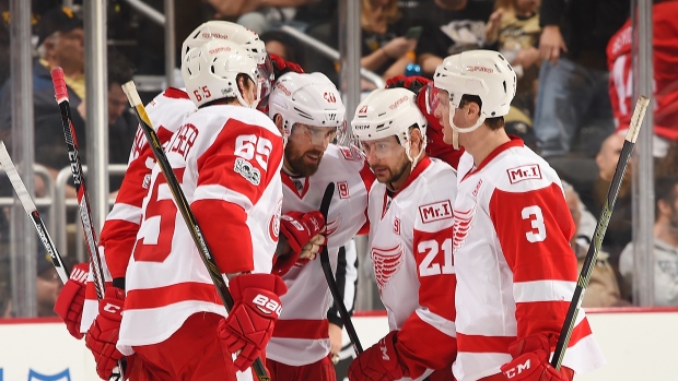 Tomas Tatar and Red Wings Celebrate