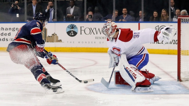 Carey Price stops Rick Nash, The Canadian Press Carey Price stops Rick Nash