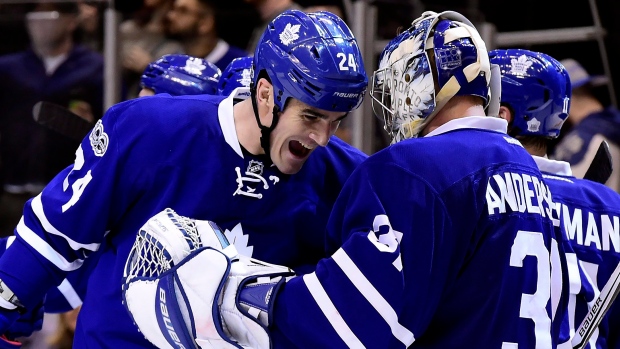 Boyle, Andersen celebrate, The Canadian Press Boyle, Andersen celebrate