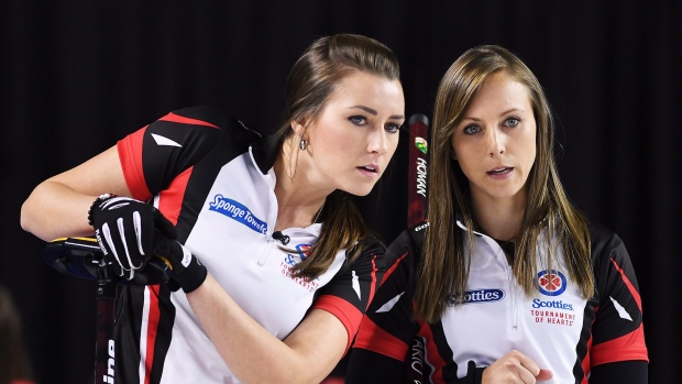 Emma Miskew and Rachel Homan, The Canadian Press Emma Miskew and Rachel Homan