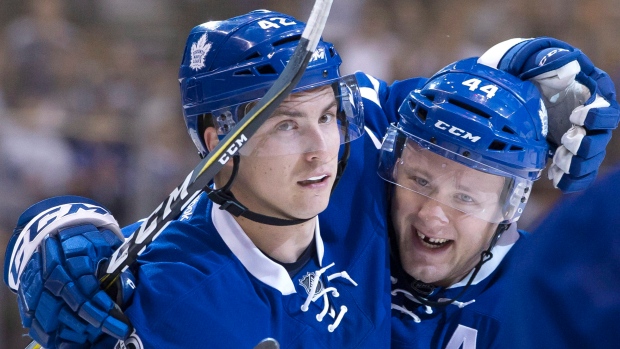 Bozak, Rielly celebrate , The Canadian Press Bozak, Rielly celebrate