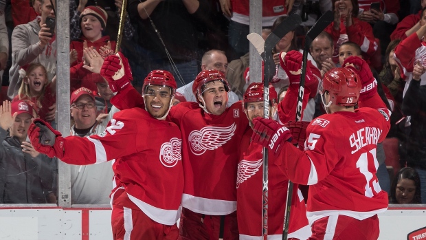 Tomas Tatar, Red Wings celebrate