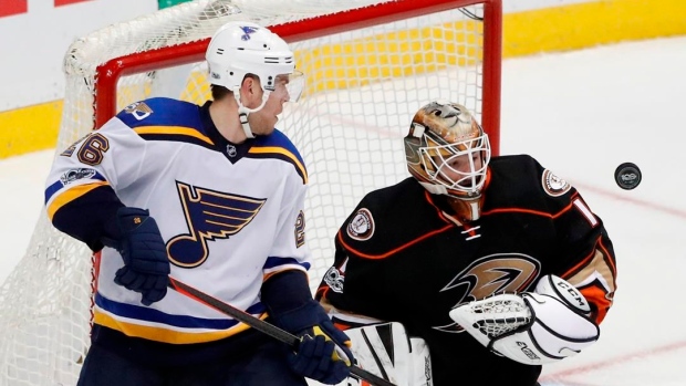 Blues' Stastny listed week to week with lower-body injury Article Image 0