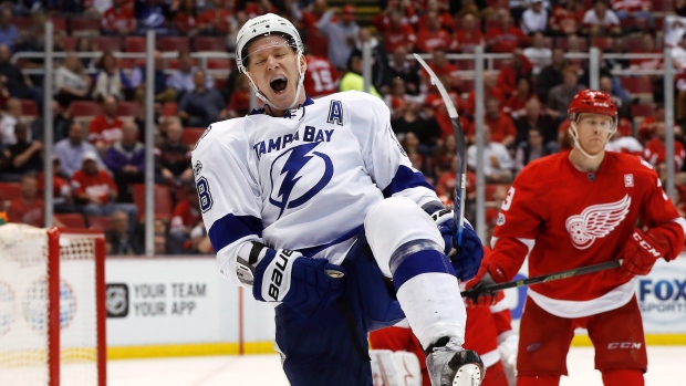 Palat celebrates, The Canadian Press Palat celebrates