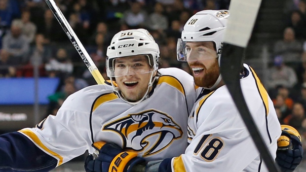 Kevin Fiala and James Neal 