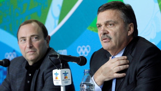 Rene Fasel Gary Bettman, The Canadian Press Rene Fasel Gary Bettman