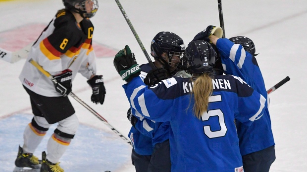 Finland celebrates, The Canadian Press Finland celebrates