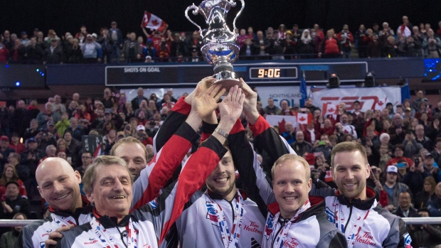 Team Gushue wins men's worlds, The Canadian Press Team Gushue wins men's worlds