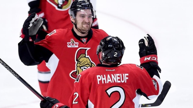 Dion Phaneuf and Mark Stone , The Canadian Press Dion Phaneuf and Mark Stone