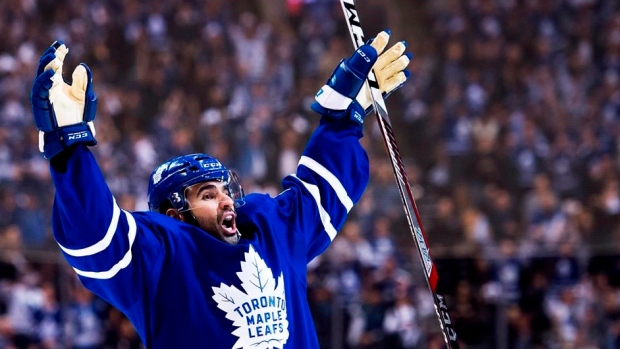 Nazem Kadri celebrates, The Canadian Press Nazem Kadri celebrates