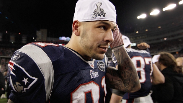 Aaron Hernandez, The Canadian Press Aaron Hernandez