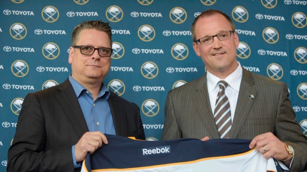Tim Murray and Dan Bylsma , The Canadian Press Tim Murray and Dan Bylsma