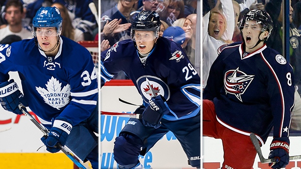 Auston Matthews, Patrik Laine, Zach Werenski Auston Matthews, Patrik Laine, Zach Werenski