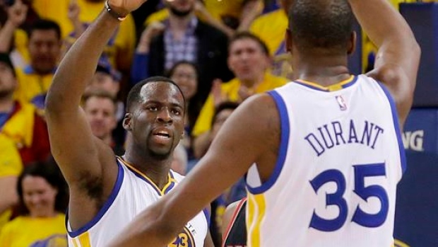 Draymond Green and Kevin Durant, The Canadian Press Draymond Green and Kevin Durant