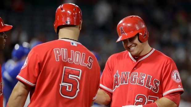 Mike Trout and Albert Pujols