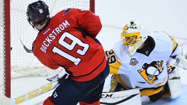 Nicklas Backstrom and Marc-Andre Fleury 
