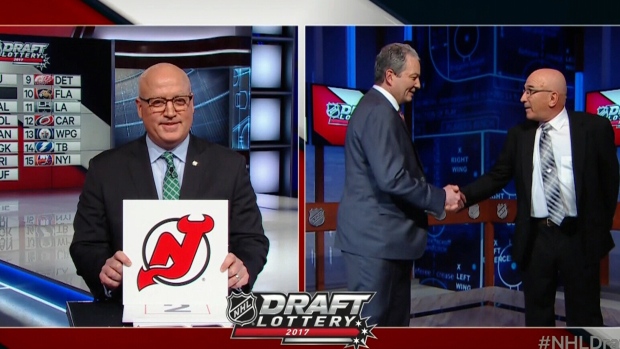 Bill Daly reveals Devils win lottery