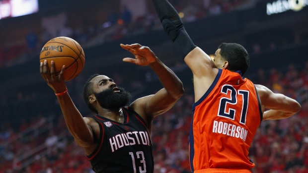 James Harden and Andre Roberson