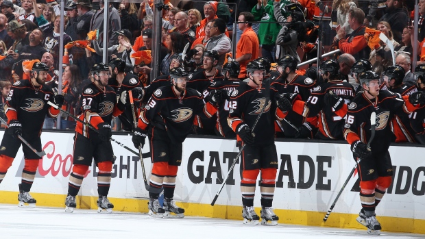 Anaheim Ducks celebrate